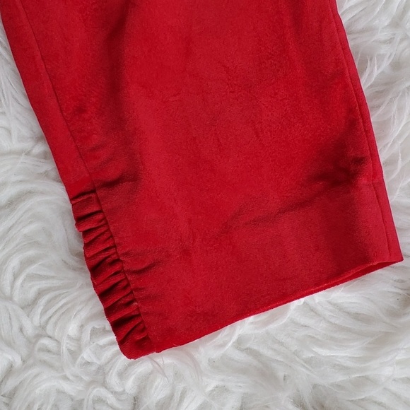 RSVP BY TALBOTS Velvet Like Ruffled Dress … - Picture 2 of 7